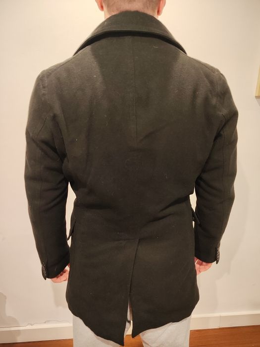 Męski płaszcz czarny J.Boyz.