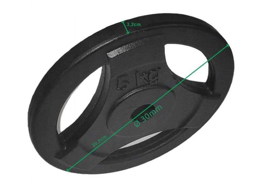 OBCIĄŻENIE ŻELIWNE 5 kg krążek talerz kierownica 30mm NOWE! KR
