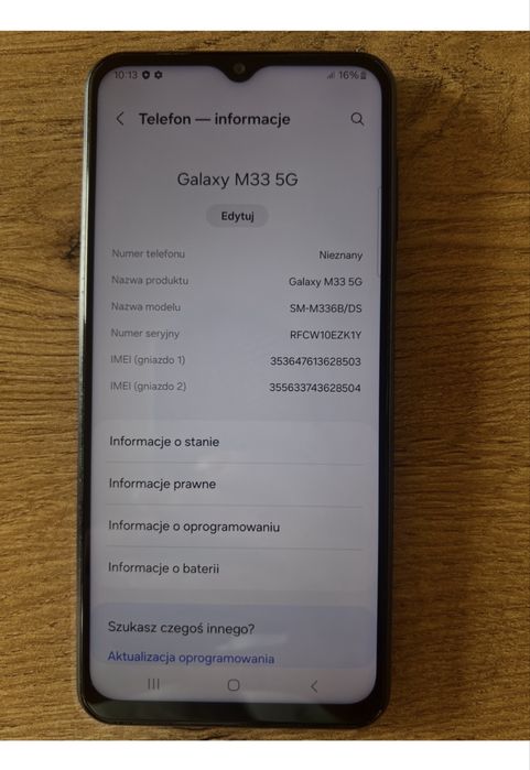Samsung Galaxy m33 5g używany pół roku w domu