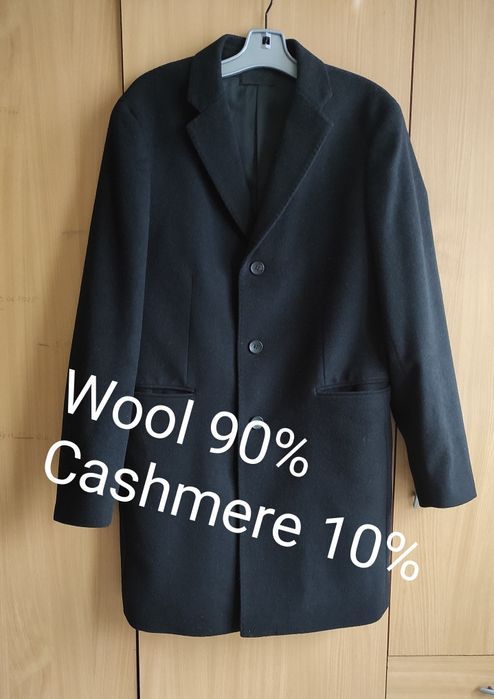 Płaszcz męski Uniqlo Wool i Cashmere rozmiar M kolor czarny