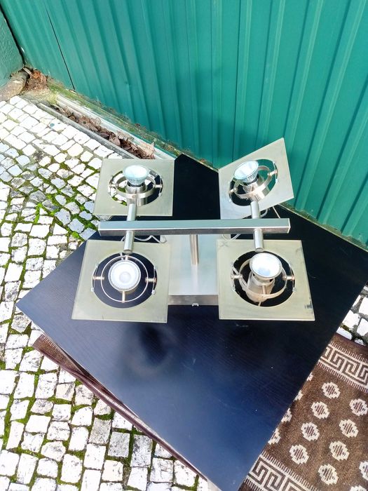 Candeeiro hall em inox