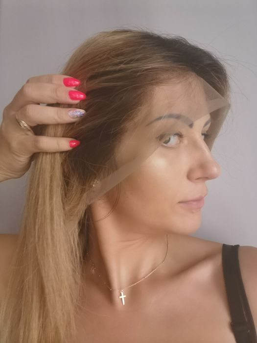 Peruka z włosów ludzkich naturalnych OD ręki!