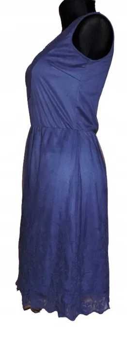 Elegancka sukienka Reserved haftowany tiul przed kolana XS/34 | 292G