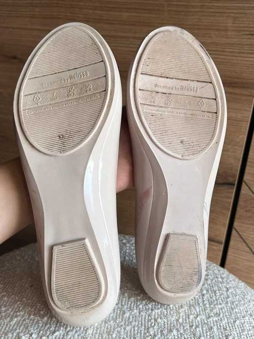 Mel by Melissa pudrowe balerinki rozmiar 38