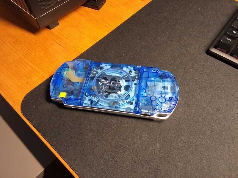PSP 3000 (Slim & Lite) Transparente Azul