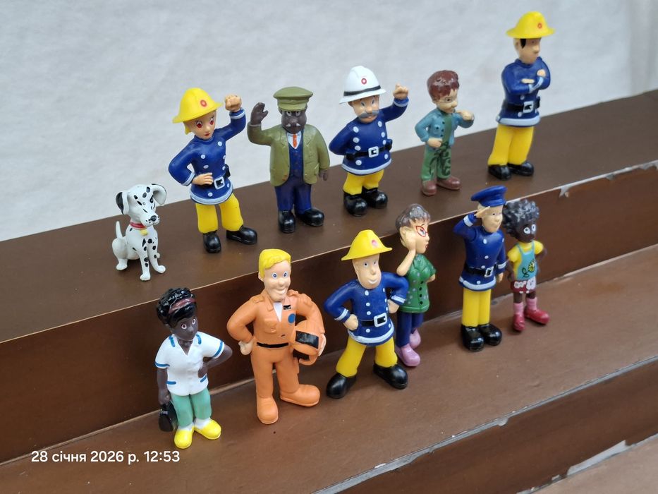 Набор фигурок 10 шт Пожарный Сэм fireman Sam Пожежник Сем