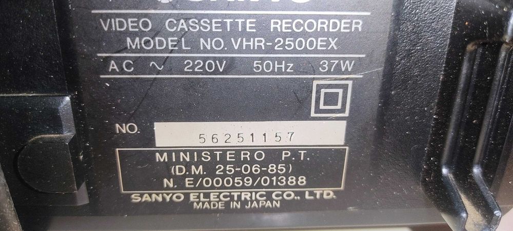 Video gravador VHS