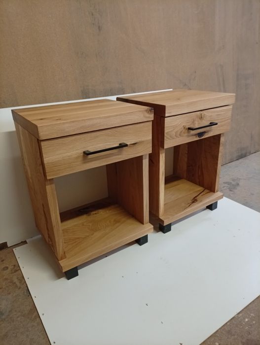 Szafki nocne dąb belkowy/ loft