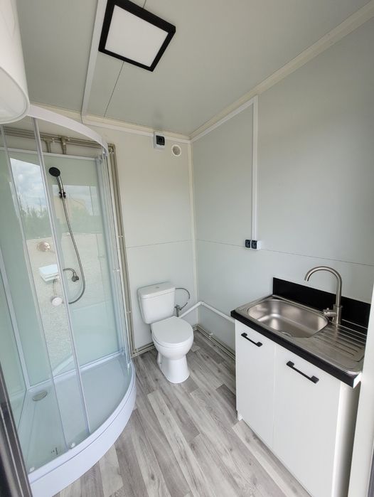 Kontener sanitarny prysznic wc lazienka pawilon