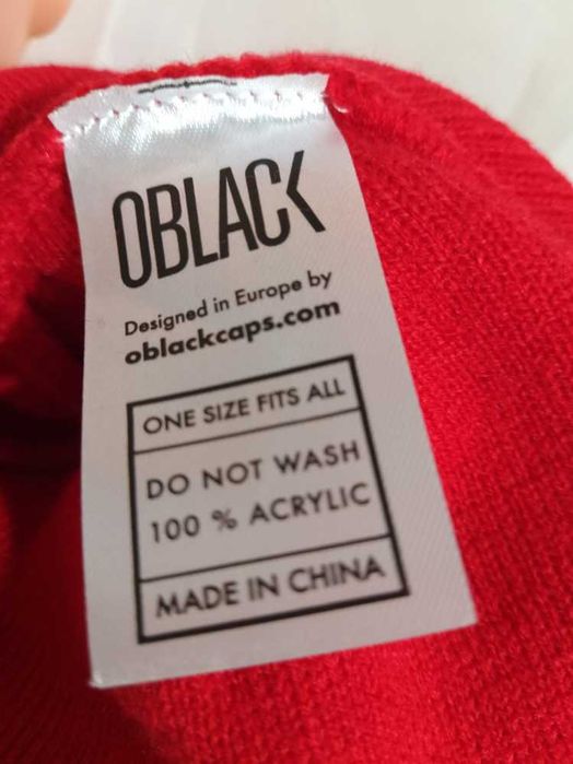 Oblack Gorro de inverno vermelho