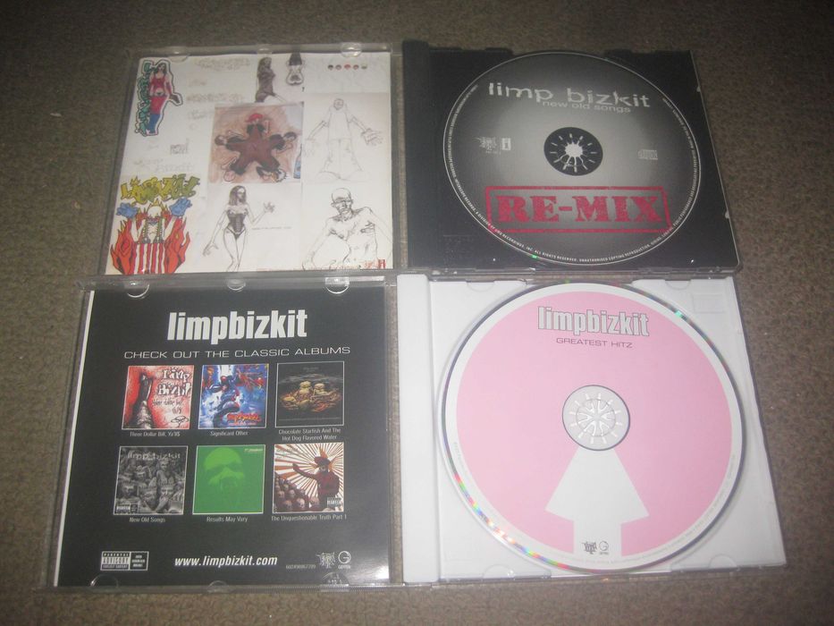 4 CDs dos "Limp Bizkit"