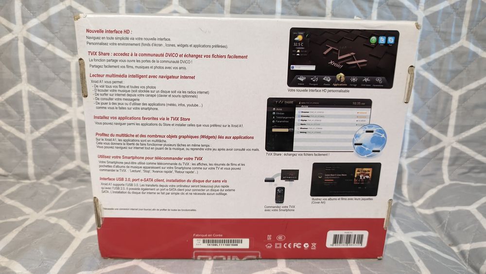 Media Player TViX Xroid A1    Smart HDTV em estado  novo