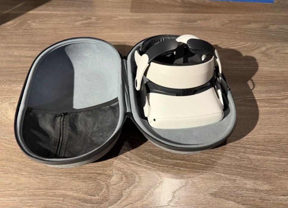 Bogaty zestaw Gogle meta oculus quest 2 bobovr + kabel link 5m steamvr