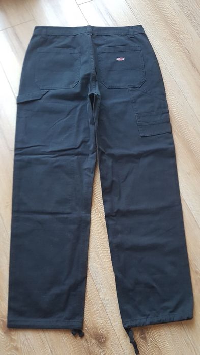 Review spodnie cargo z szerokimi nogawkami męskie czarne jogery M