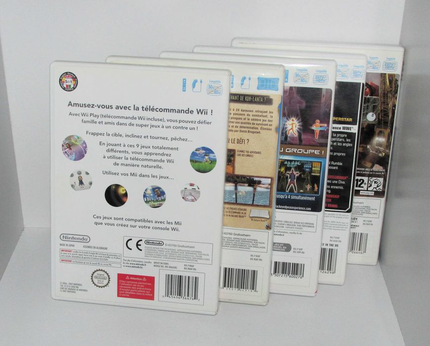 Lote 5 Jogos Wii PAL