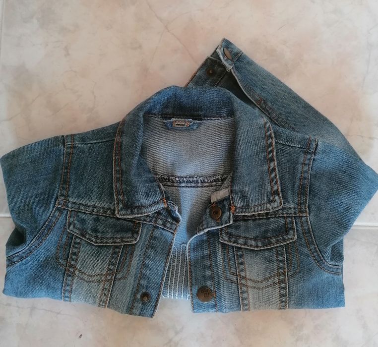Denim jacket, like new.
