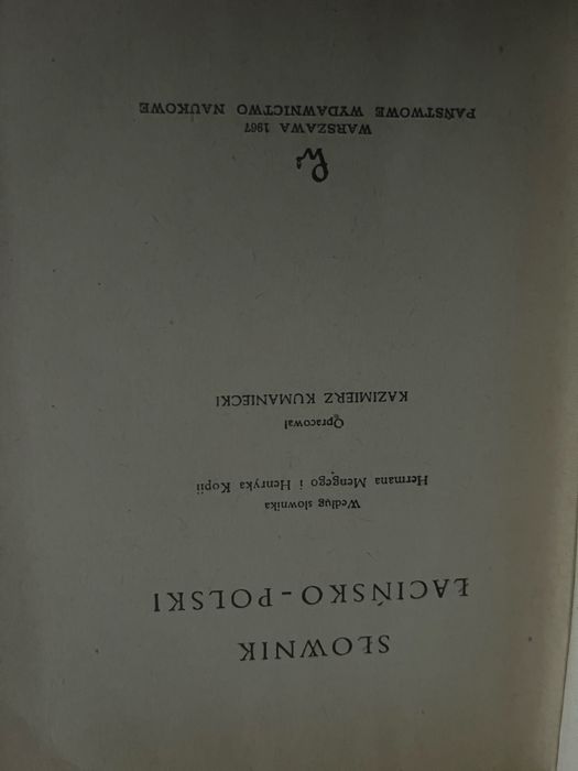 Słownik łacińsko-polski