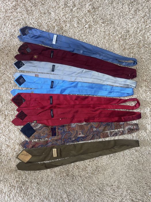 шелковые галстуки Versace, Yves Saint Laurent, ETRO