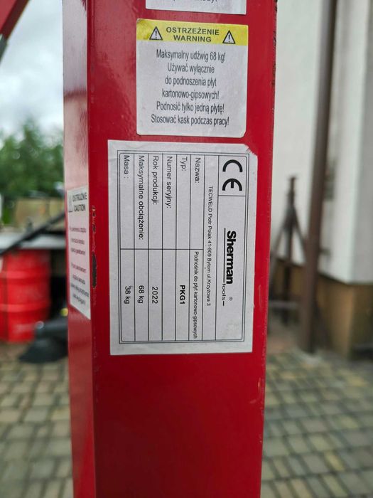 Podnośnik do płyt gk