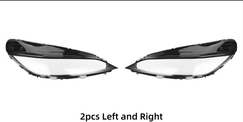 Vidro capa lente farol ótica Tesla Model 3