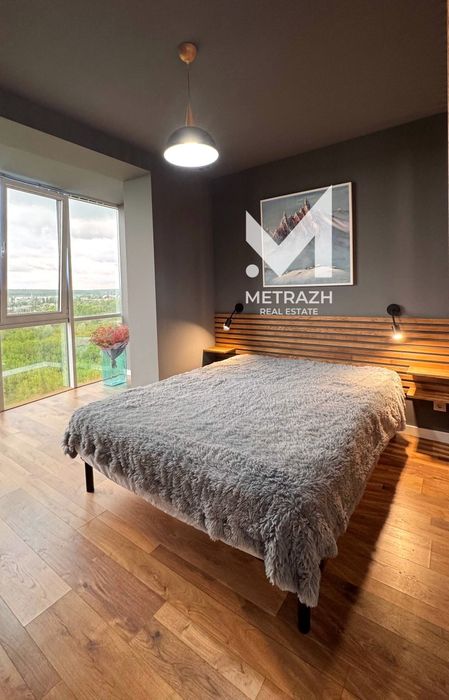Видова 2-кімнатна квартира 59 м²  с Автономным газовым отоплением