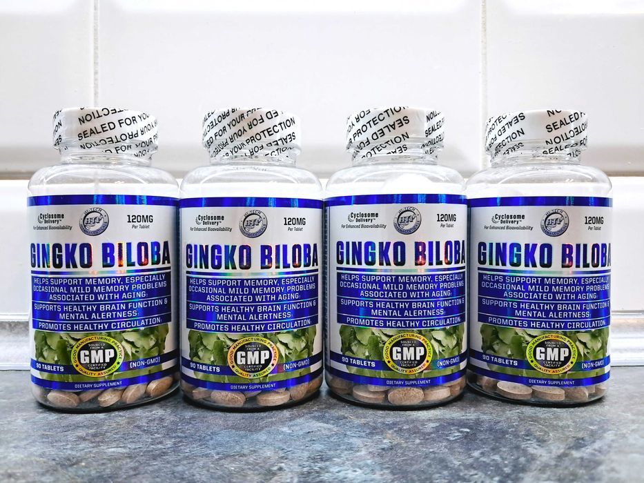 Hi-Tech Pharma, Ginkgo Biloba 120 мг (90 таб.), гинкго билоба, гинко