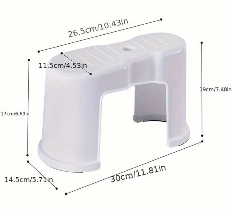 Дві окремі високі підставки для ніг у туалет