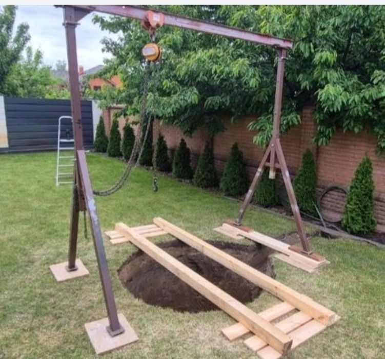 Кран у вікно 500кг. 50м.  1.т Оренда