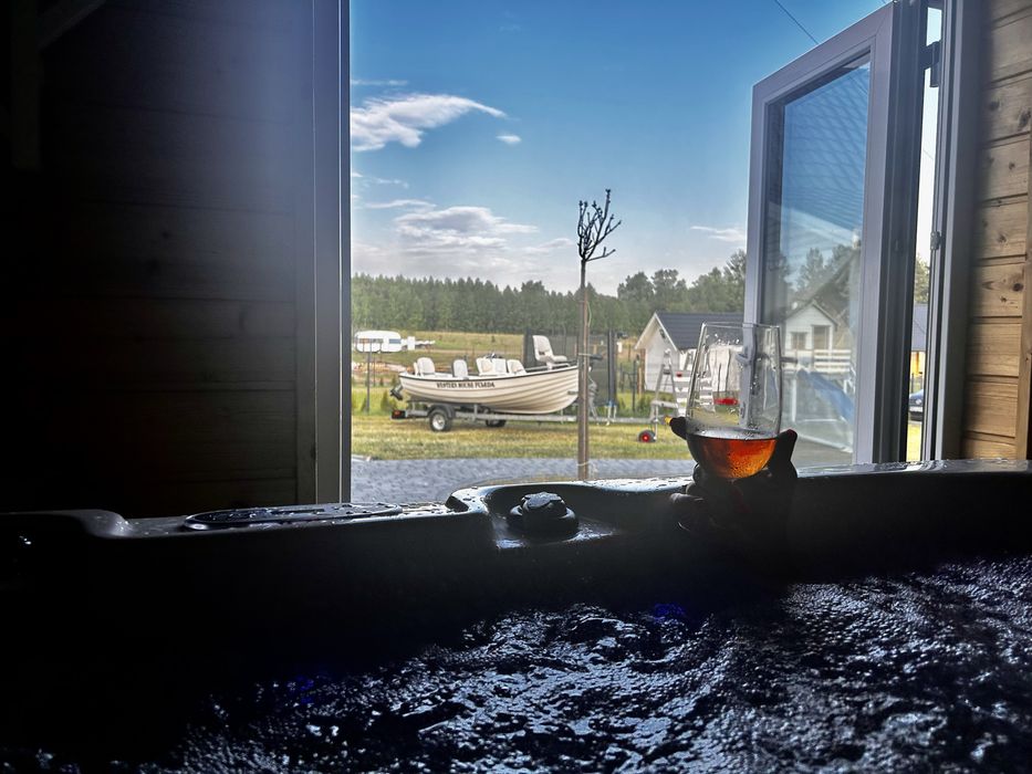 Domek Fuleda Mazury Sauna Jacuzzi Kominek
