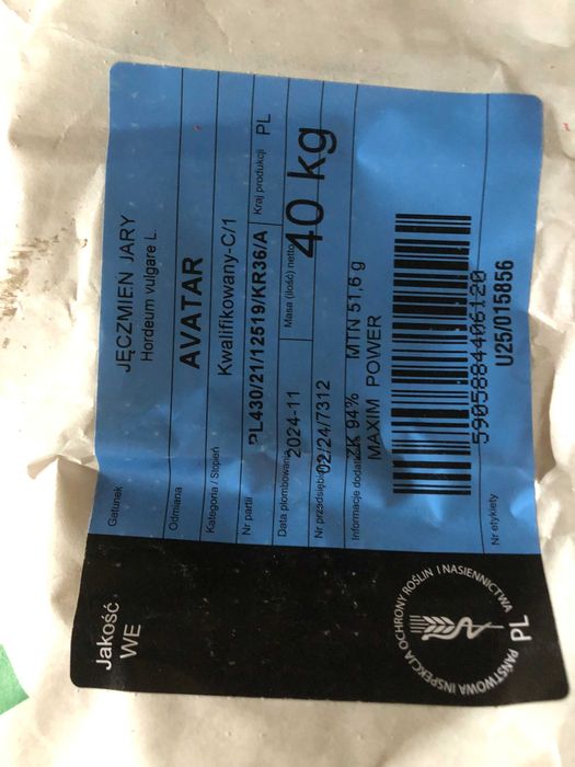 Jęczmień jary Laureate,  Avatar, Kakadu C1, Proso Gierczyckie C1