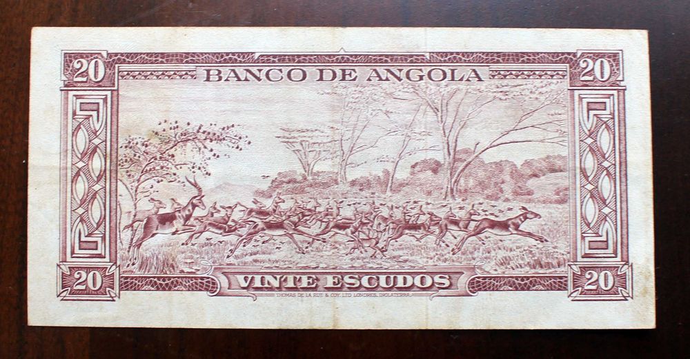 3 Notas de Escudos de Angola do Ano 1956