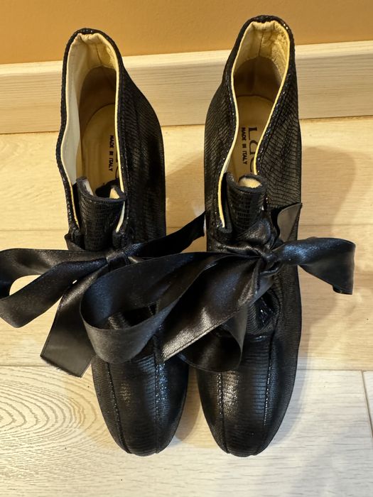 Luca Verdi чорні ботильйони черевики ботинки ботильйоны 40 черные