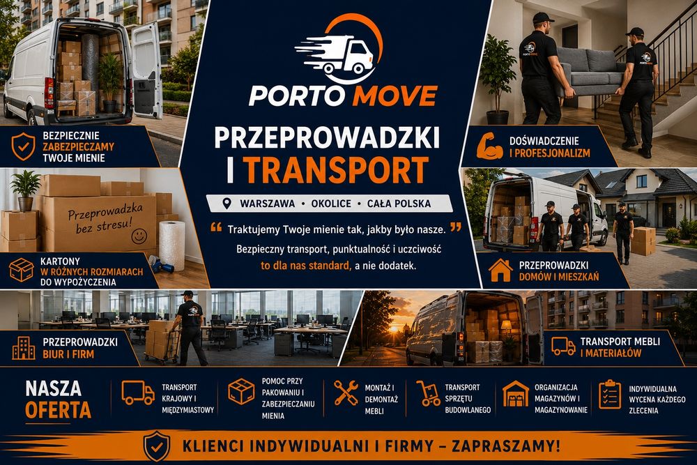 Przewóz mienia- przeprowadzki- transport kanap - utylizacja mebli