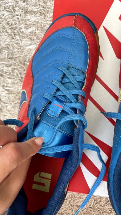 Sapatilhas Nike Gato IC Futsal Azul/Vermelho