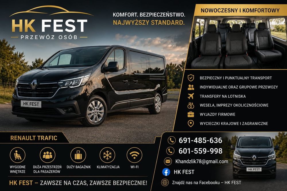 Przewóz osób busem