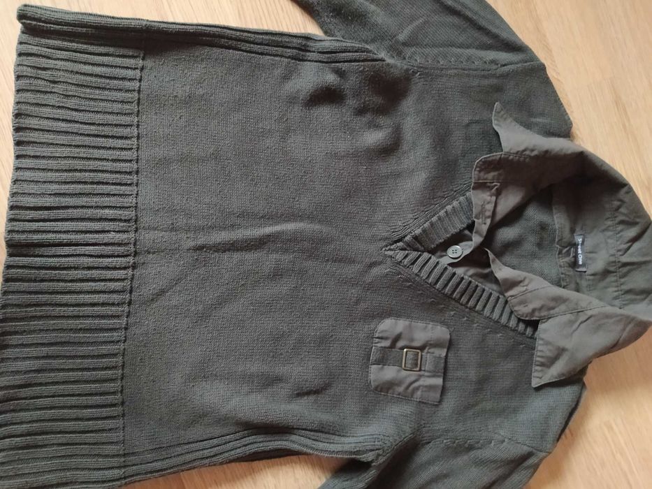 Sweter oliwkowy khaki 38 40