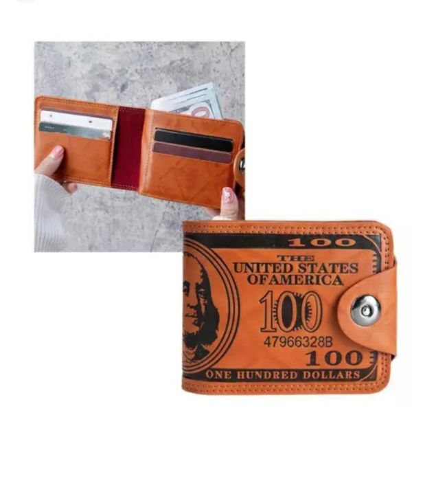 Brązowy portfel męski 100$