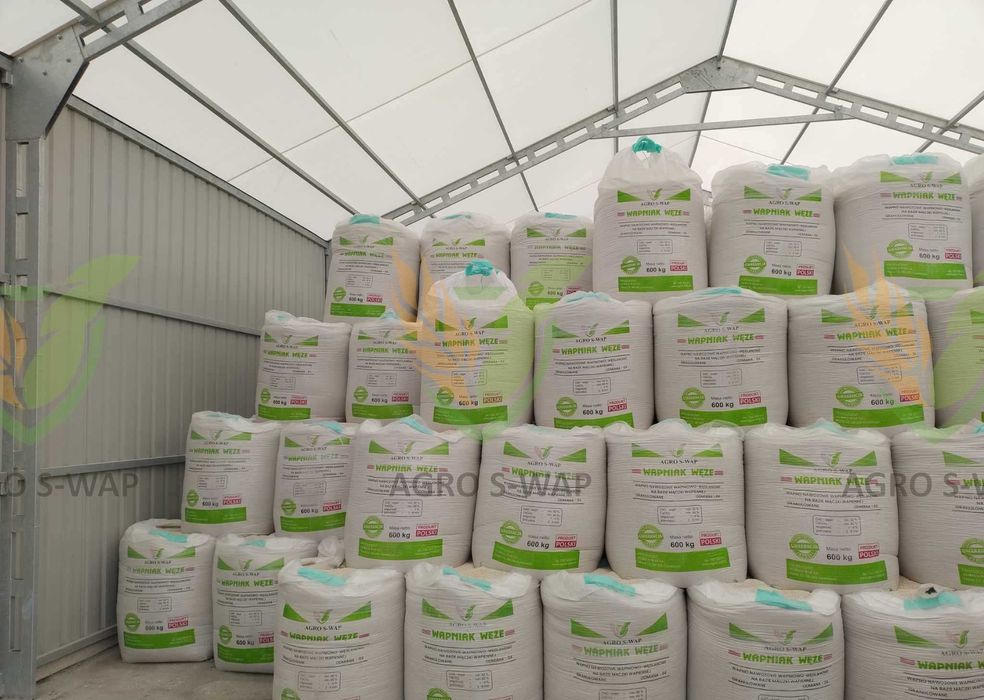 Wapno nawozowe granulowane magnezowe, węglanowe, czarna kreda