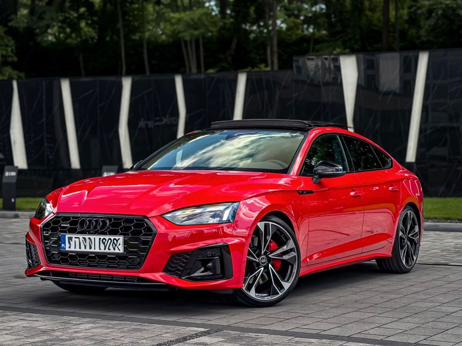 Audi A5 Sportback Stan idealny, krajowe, ASO, gwarancja 02/29, PPF, BO, 360, Panorama
