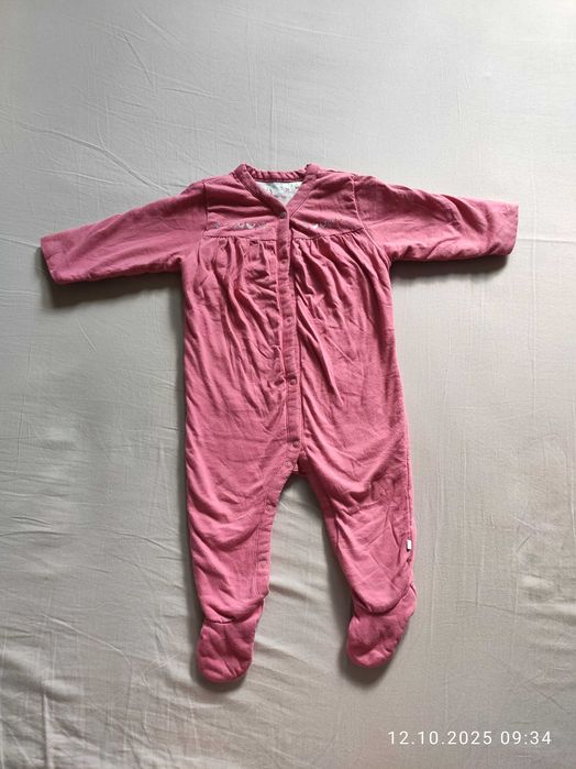 Теплий на синтепоні комбінезон Mothercare 6-9 міс. 74 см. / Квіточки