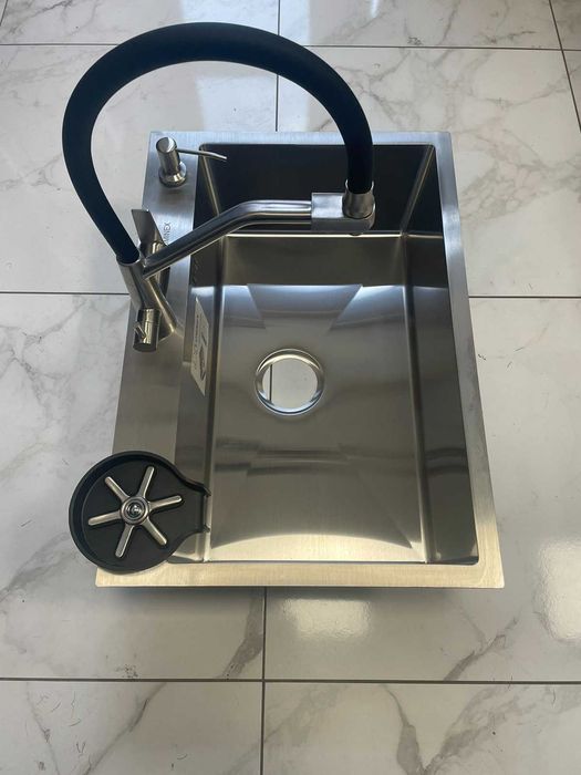 Мийка Luminex 6545 + кран з підключенням до фільтра Kroner+ополіскувач