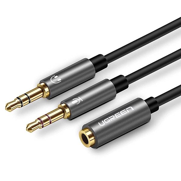 Ugreen kabel rozdzielacz AUX 3,5 mm mini jack (żeński) - 2x 3,5 mm min