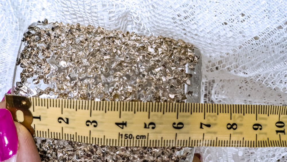 17 unidades copos dourados