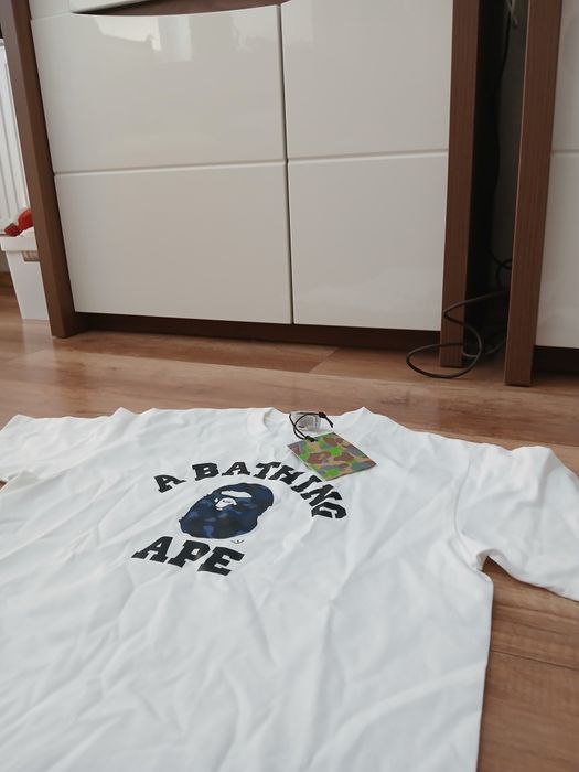 Biala koszulka bape