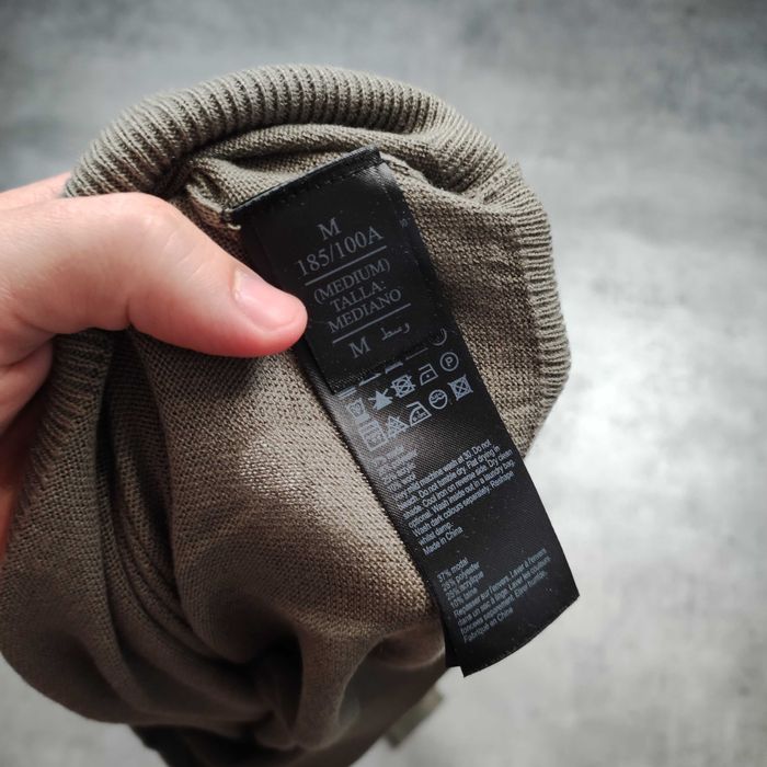 MĘSKI Elegancki PREMIUM Lekki Sweterek Sweter Oliwka AllSaints Haft Logo