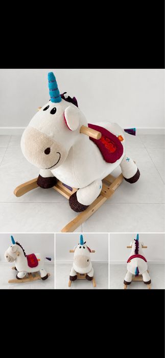 Unicórnio de Baloiço B. Toys – Como Novo