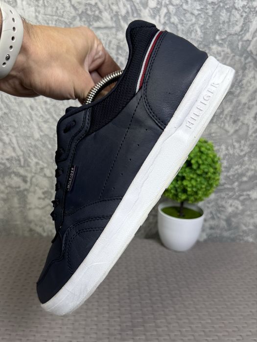 Tommy Hilfiger кроссовки кеды 45 размер кожаные синие