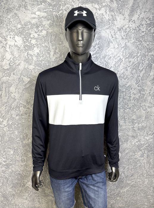 Calvin Klein Golf кофта L размер спортивная черно-белая