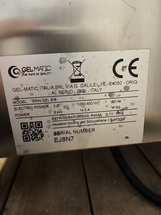 Automat do lodów GEL MATIC