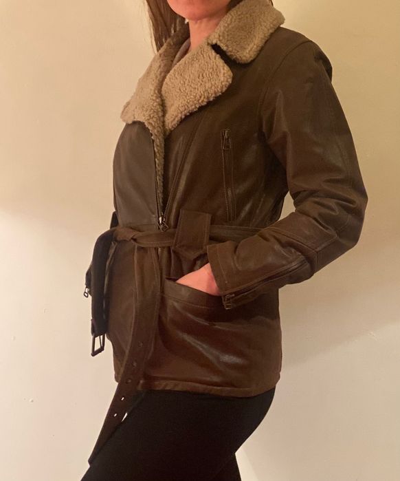 Куртка косуха коричневая, размер М